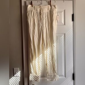Anthropologie linen trousers